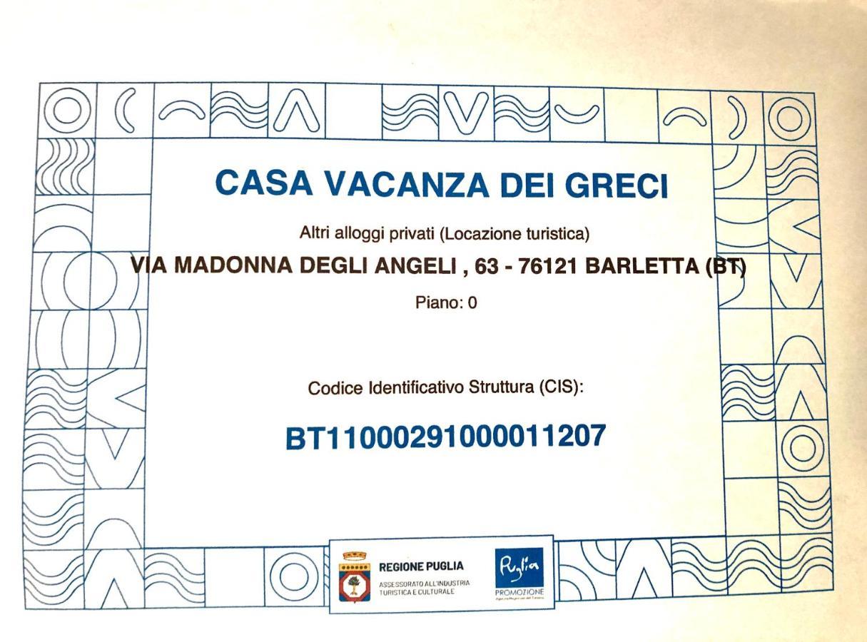 Casa Vacanza Dei Greci Barletta Bagian luar foto